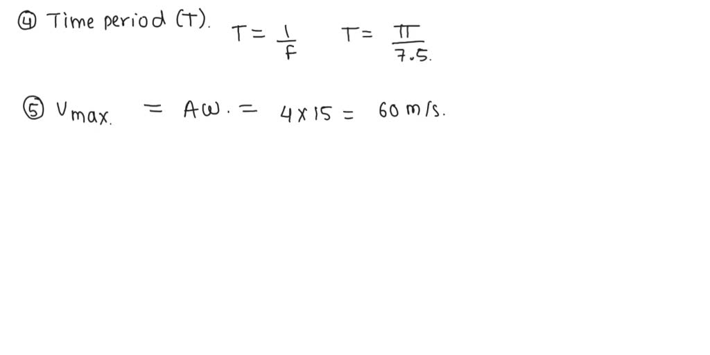 SOLVED: The displacement of a body in simple harmonic motion is given ...
