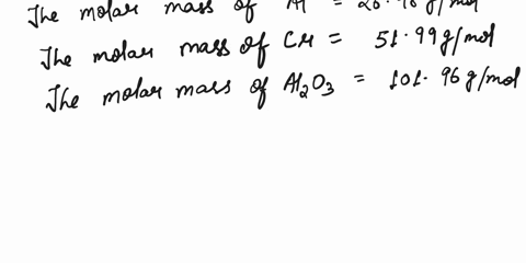 in-a-reaction-340-g-of-chromiumiii-oxide-reacts-with-121-g-of-aluminum-to-producechromium-and-aluminum-oxide-if-233-g-of-chromium-is-produced-what-mass-ofaluminum-oxide-is-produced-93865