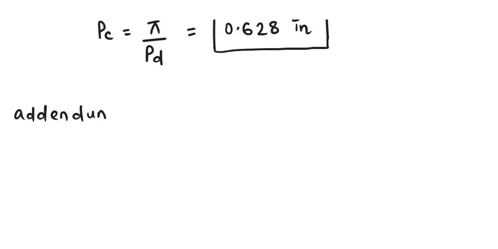 SOLVED Draw a neat diagram of the tooth profile for a spur gear and mark the following