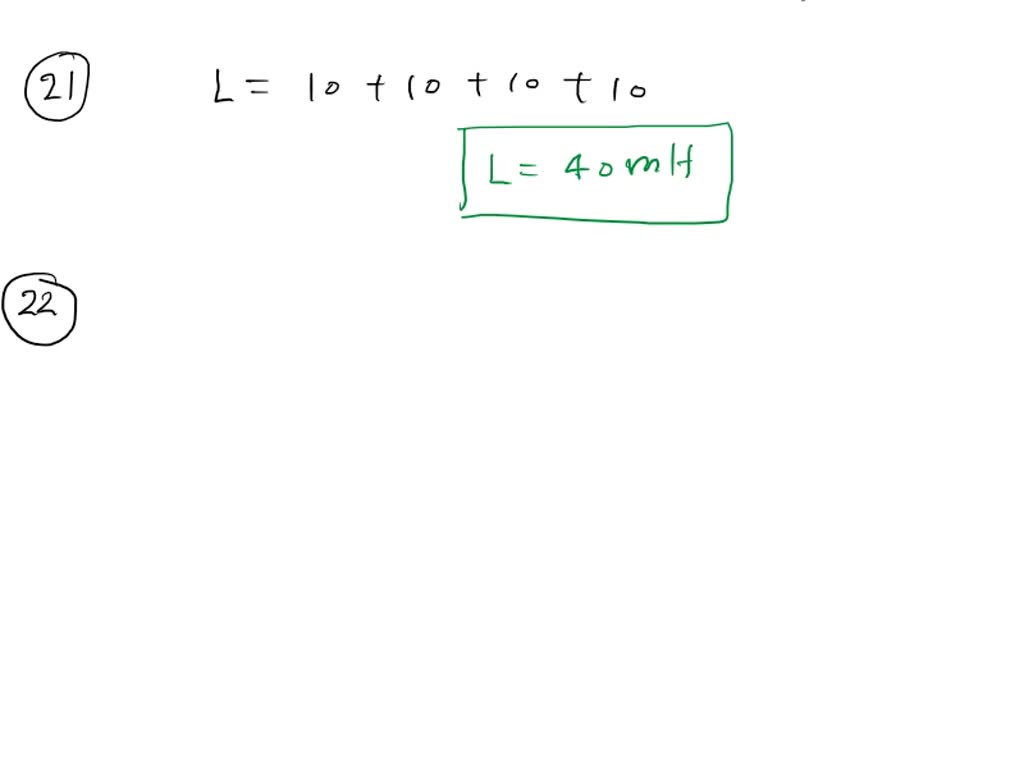 SOLVED QUESTION 21 What is the total inductance of four 10 mH inductors connected in series? A
