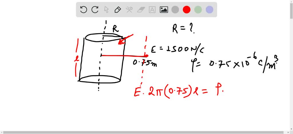 SOLVED: An infinite solid insulating cylinder of radius R has a uniform ...