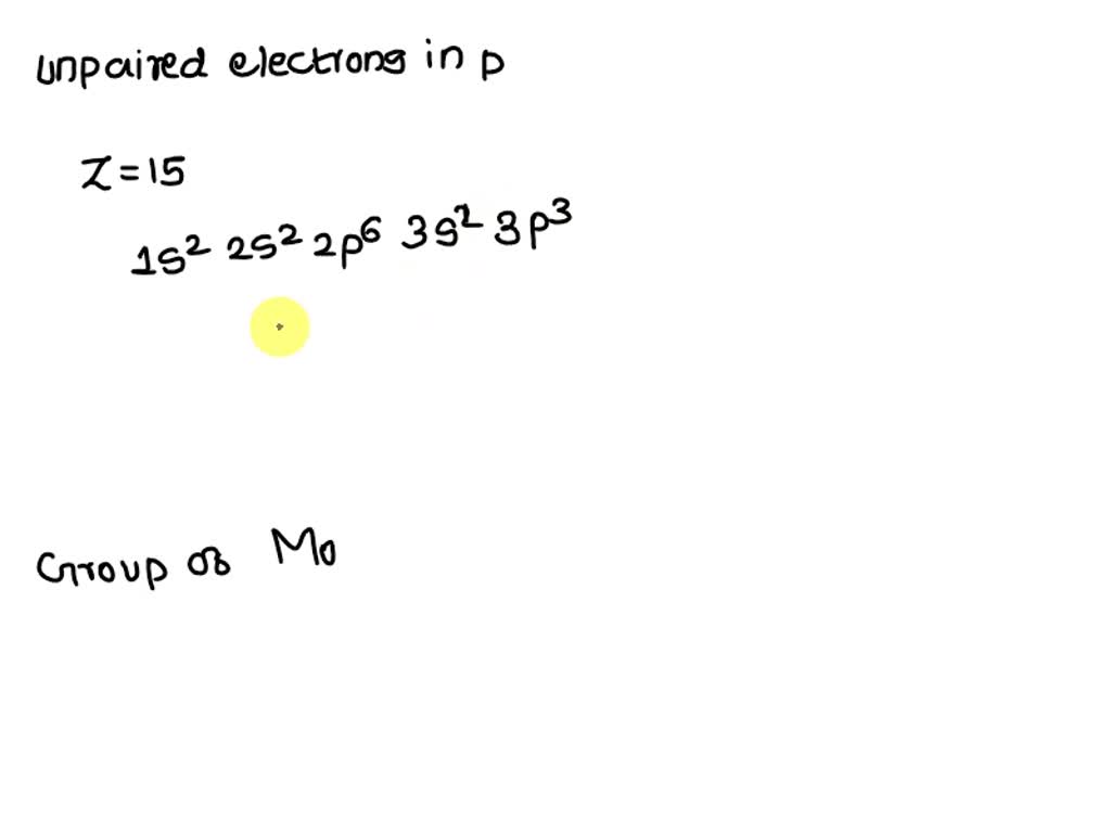 how many unpaired electrons does an atom of phosphorus have