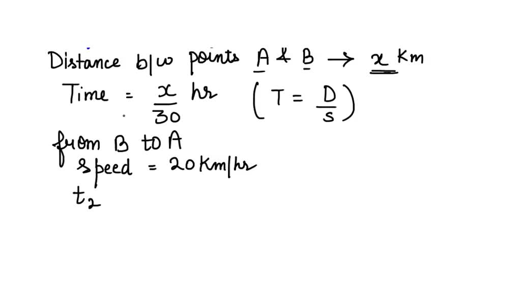 SOLVED: "A Motorcyclist Drives From A To B With A Uniform Speed Of 30 ...