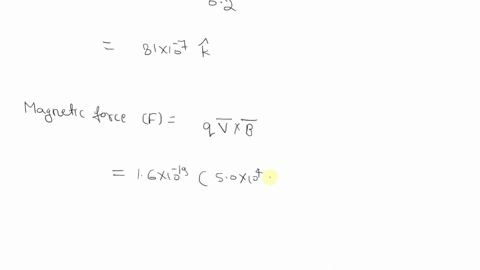 an-electron-is-moving-in-the-vicinity-of-long-straight-wire-that-lies-along-the-i-axis_-the-wire-has-constant-current-of-810-a-in-the-t-direction-at-an-instant-when-the-ectron-is-point-00200-61785