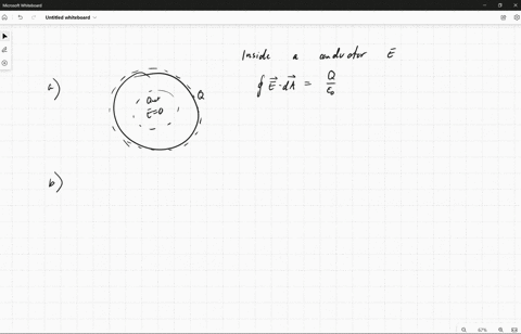 using-gauss-law-in-integral-form-e-da-iand-e-di-0-prove-the-following-a-any-excess-charge-placed-on-a-conductor-must-lie-entirely-on-its-surface-a-conductor-by-definition-contains-charges-ca-89682