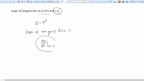 slope-of-tangent-line-at-y4x-and-xa-21227