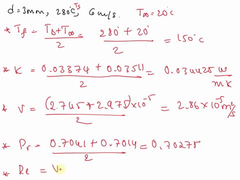 a-long-aluminum-wire-of-diameter-3-mm-is-extruded-at-a-temperature-of-280c-the-wire-is-subjected-to-cross-air-flow-at-20c-at-a-velocity-of-6-ms-determine-the-rate-of-heat-transfer-from-the-w-80578
