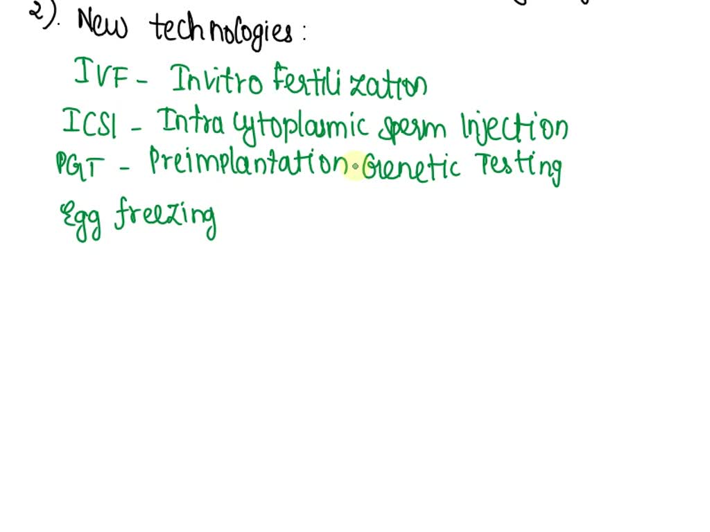 SOLVED ARTs what is assisted reproductive technology, what new
