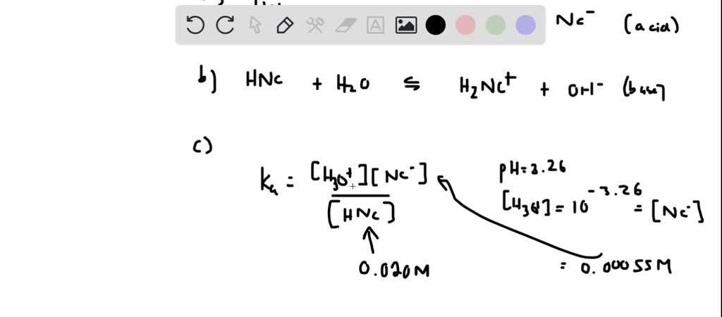 SOLVED: Niacin, a B vitamin, can act as an acid and as a base. (a ...