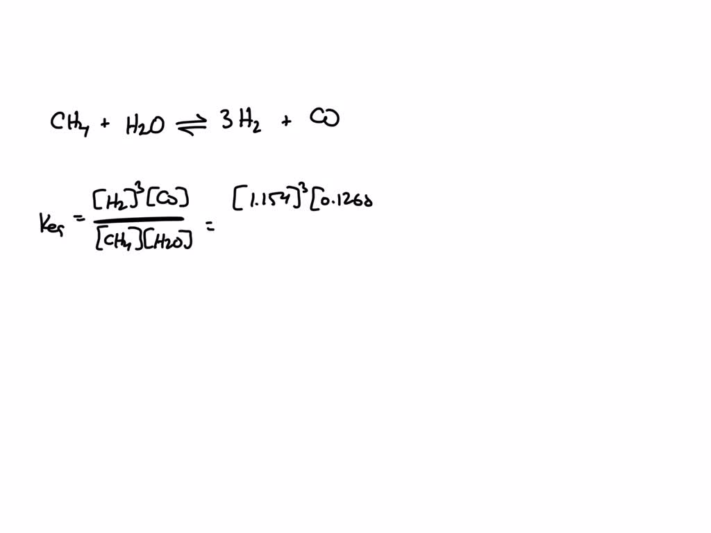 SOLVED: Hydrogen Is Prepared Commercially By The Reaction Of Methane ...