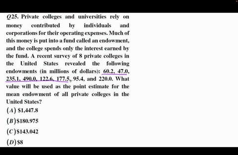 q25-private-colleges-and-universities-rely-on-money-contributed-by-individuals-and-corporations-for-their-operating-expenses-much-of-this-money-is-put-into-a-fund-called-an-endowment-and-the-41735