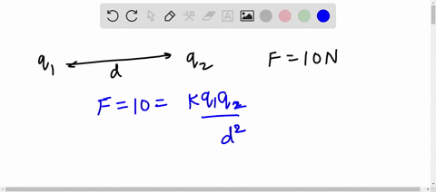 two-point-charges-separated-by-a-distance-d-repel-each-other-with-a-force-of-10-n-if-the-separation-between-them-becomes-d2-the-force-of-repulsion-will-be-______