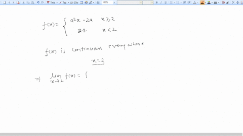 for-what-value-or-values-of-a-is-the-following-function-continuous-at-every-x-2x-2a_-x22-24-x2-fx-select-the-correct-choice-below-and-if-necessary-fill-in-the-answer-box-to-complete-your-cho-92632