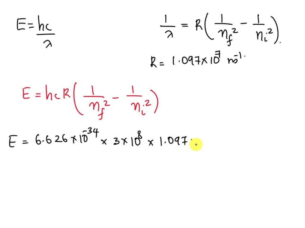 Solved A Hydrogen Atom Initially In The N 3 Level Emits A Photon And