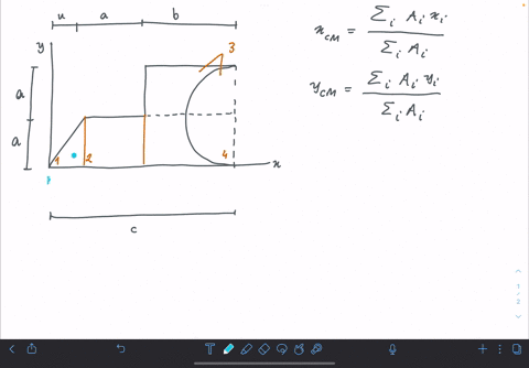 if-the-object-below-has-a-uniform-mass-distribution-a3-m-b-6-m-and-c-12-m-find-the-center-of-gravity-of-the-object-in-the-sketch-below-is-xy