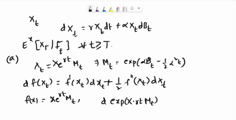 let-x-be-the-geometric-brownian-motion-dxt-rx-dt-axtdbt-find-exrlf-for-t-t-by-a-using-the-markov-property-and-b-writing-xt-rertmt-where-mt-expabt-at-is-martingale-45825