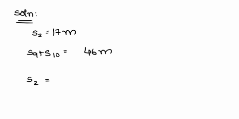 a-particle-was-moving-in-a-straight-line-with-a-constant-acceleration-if-the-particle-covered-17-m-in-the-2nd-second-and-46-m-in-the-9th-and-10th-seconds-calculate-its-acceleration-a-and-its-64273