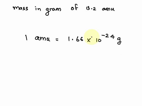 what-is-the-mass-in-grams-of-132-amu-67646