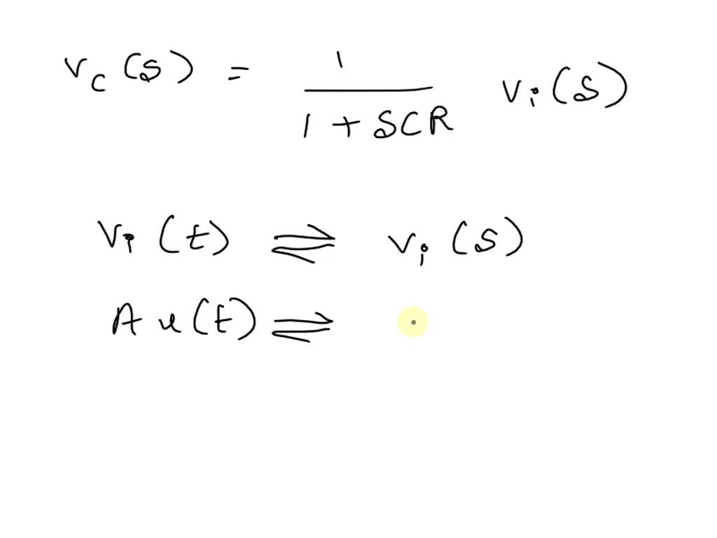 SOLVED: Consider the following 1st Order Dynamic System (Thermocouple