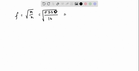 a-220-g-block-hangs-from-a-spring-with-spring-constant-16-nm-at-t0s-the-block-is-24-cm-below-the-equilibrium-point-and-moving-upward-with-a-speed-of-860-cms-what-is-the-blocks-oscillation-fr-95083