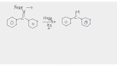 reaction-mechanism-give-the-complete-arrow-pushing-mechanism-for-sodium-borohydride-reduction-of-benzophenone-to-diphenylmethanol-97767