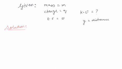 a-particle-of-mass-m-and-charge-q-is-placed-at-rest-in-a-uniform-electric-field-e-and-then-released-the-ke-attained-by-the-particle-after-moving-a-distance-y-is