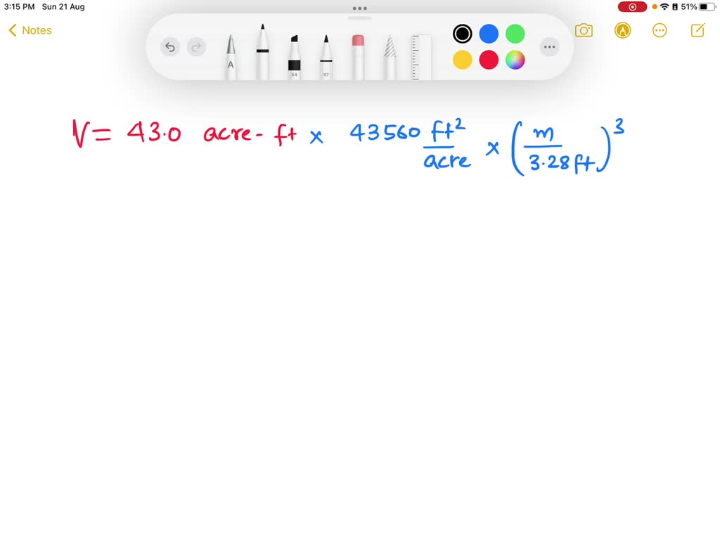 SOLVED The volume of water in large scale reservoirs is often measured