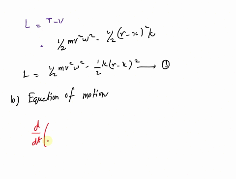 problem-2-a-point-mass-m-attached-at-the-end-of-a-spring-with-negligible-natural-un-stretched-length-xo0and-elastic-constant-k-rotates-with-constant-angular-velocity-on-a-horizontal-friction-95164