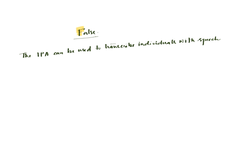 the-ipa-cannot-be-used-to-transcribe-individuals-with-speech-sound-disorders-group-of-answer-choices-true-false
