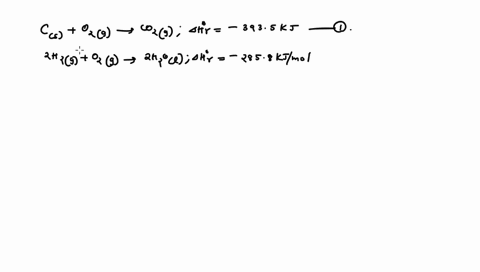 the-enthalpy-of-combustion-for-ch4-g-is-8908-kjmol-and-the-standard-enthalpy-of-formation-for-h20-1-is-2858-kjmol-using-this-information-and-hesss-law-calculate-the-enthalpy-of-the-following-35223