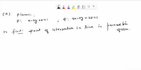 let-p-be-the-plane-in-r3-given-by-equation-x-2y-z-2-and-q-be-the-other-plane-r3-given-by-the-equation-3x-5y-2z-1-a-find-the-parametric-eqn-of-the-line-decided-by-the-intersection-of-the-plan-27409