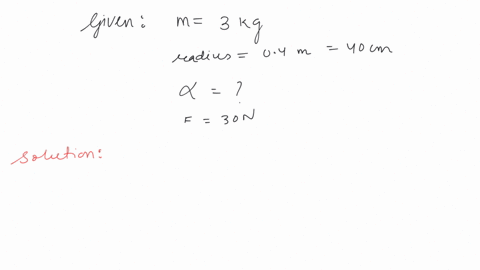 a-rope-is-wound-around-a-hollow-cylinder-of-mass-3-kg-and-radius-40-cm-what-is-the-angular-acceleration-of-the-cylinder-if-the-rope-is-pulled-with-a-force-of-30-n