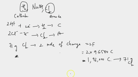 what-is-the-hourly-production-rate-of-chlorine-gas-in-kg-from-an-electrolytic-cell-using-aqueous-nacl-electrolyte-and-carrying-current-of-1700-x-103-a-the-anode-efficiency-for-the-oxidation-15517