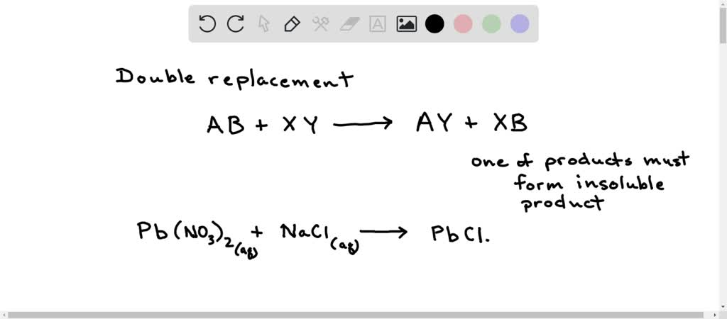 Solved Write The Balanced Molecular Chemical Equation For The Reaction In An Aqueous Solution