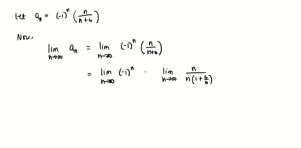 SOLVED: Determine the convergence or divergence of the sequence with ...