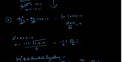solve-the-following-odes-using-the-given-boundaryinitial-conditions-a-dxdt-2x-for-xt0-1-b-dx2dt2-dxdt-4-x-0-for-xt0-1-and-dxt0dt-0-3-dxdt-x-3-for-x01