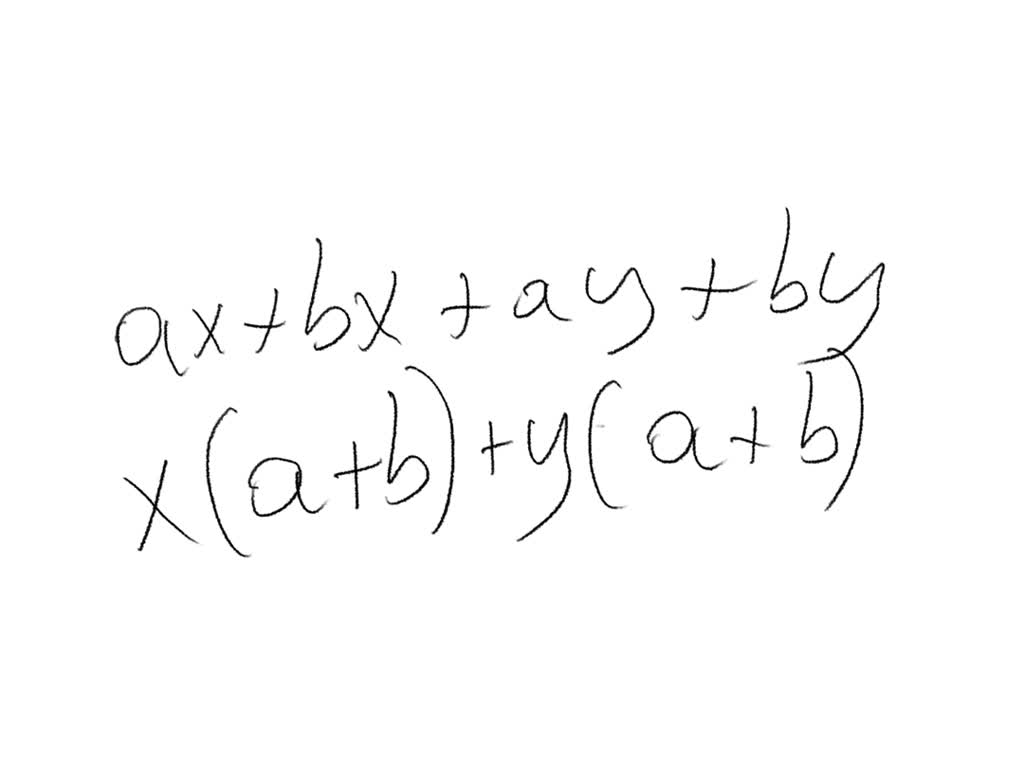 SOLVED: Factorise Completely Ax + Bx + Ay + By