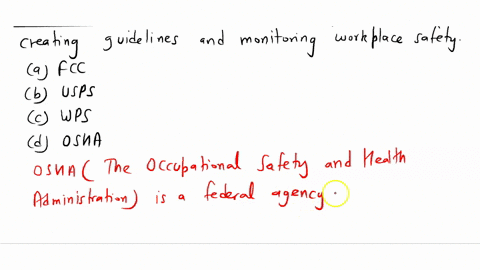 _____-is-the-federal-branch-responsible-for-creating-guidelines-and-monitoring-workplace-safety-fcc-usps-wps-osha-osha-10132