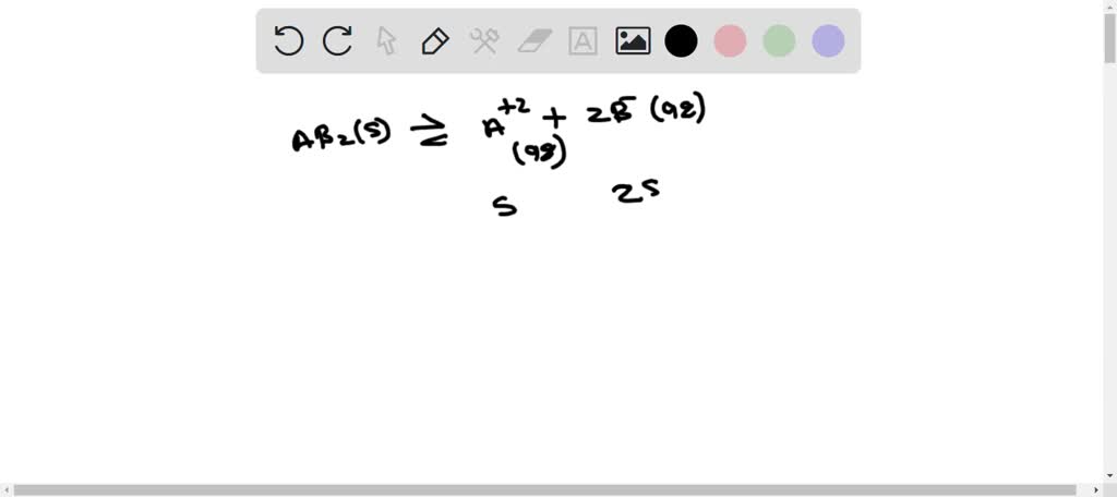 Solved Write An Expression For The Solubility Product Constant Of A B2s Assume That An Ion 7796