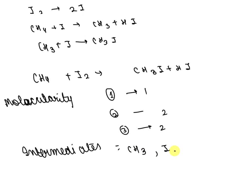 SOLVED: Consider the following series of elementary reactions: #I: I2 ...