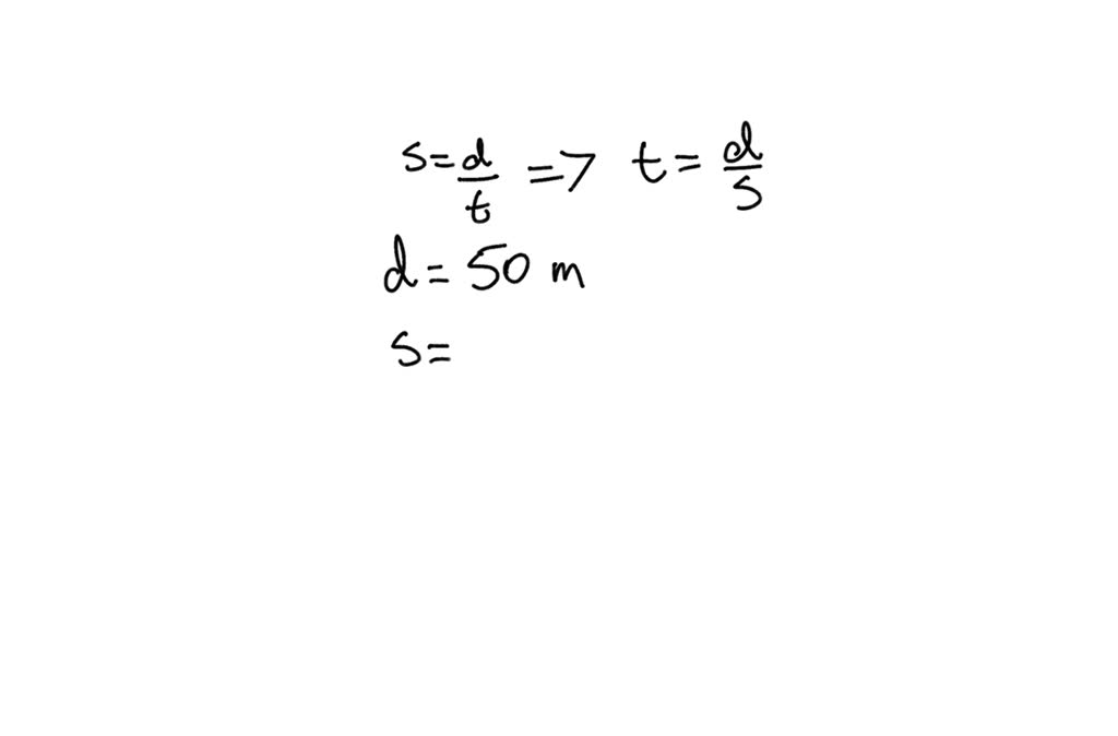 SOLVED A Runner Who Runs At An Average Pace Of 4 M s Ran A 50 meter
