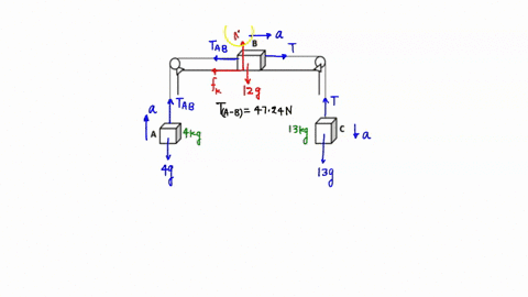 blocks-a_-b-and-c-have-masses-of-40-kg-120-kg-and-130-kg-respectively-the-tension-in-the-cord-connecting-blocks-and-b-is-4724-n_-a-determine-the-tension-in-the-cord-connecting-blocks-b-and-c-84664