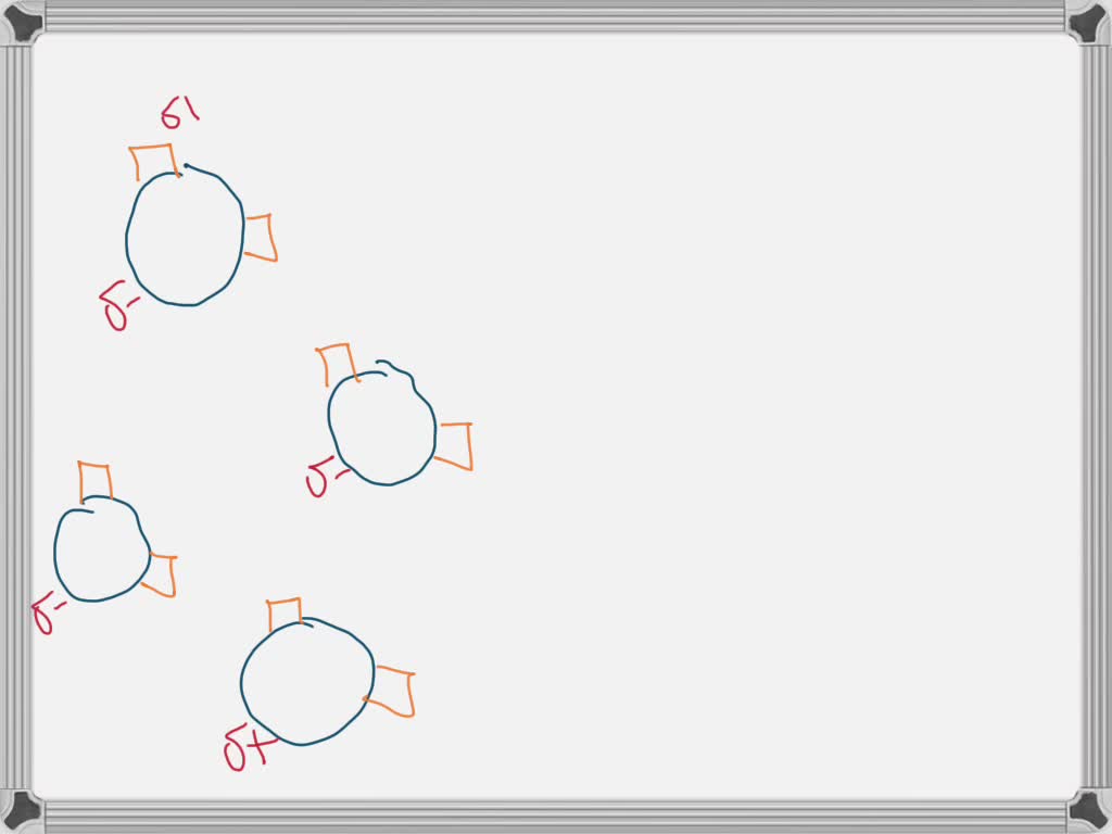 'In the space provided below Draw out water molecules (HzO). Label the type of bond formed between the hydrogen and oxygen atoms on cach individual molecule. Label the charge that both the oxygen and ...