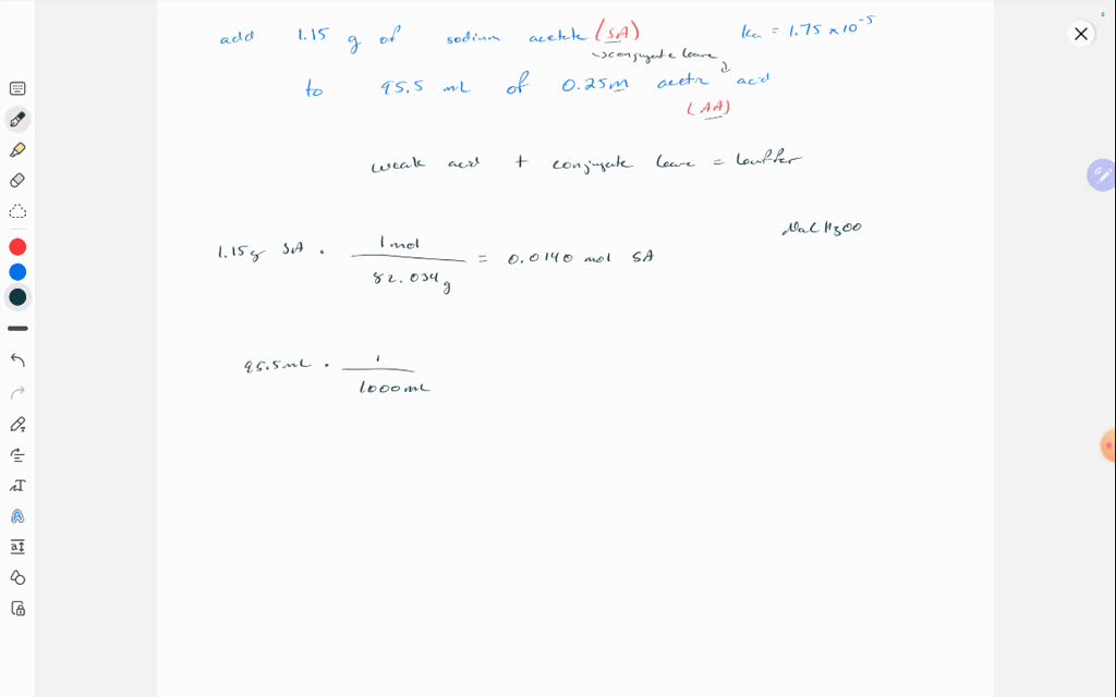 Solved Calculate The Ph Of A Solution Prepared By Dissolving G Of