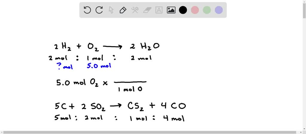 SOLVED: The reaction of Hydrogen with oxygen produces water. 2H2 + O2 → ...