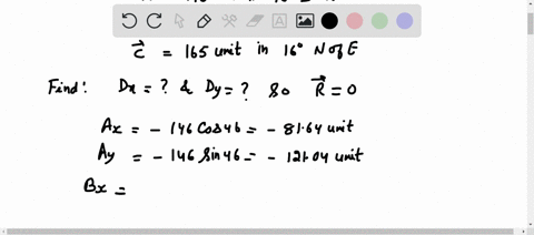 what-are-the-a-x-and-b-y-components-of-the-vector-that-must-be-added-to-the-following-three-vectors-so-that-the-sum-of-the-four-vectors-is-zero-due-east-is-the-x-direction-and-due-north-is-t-15784