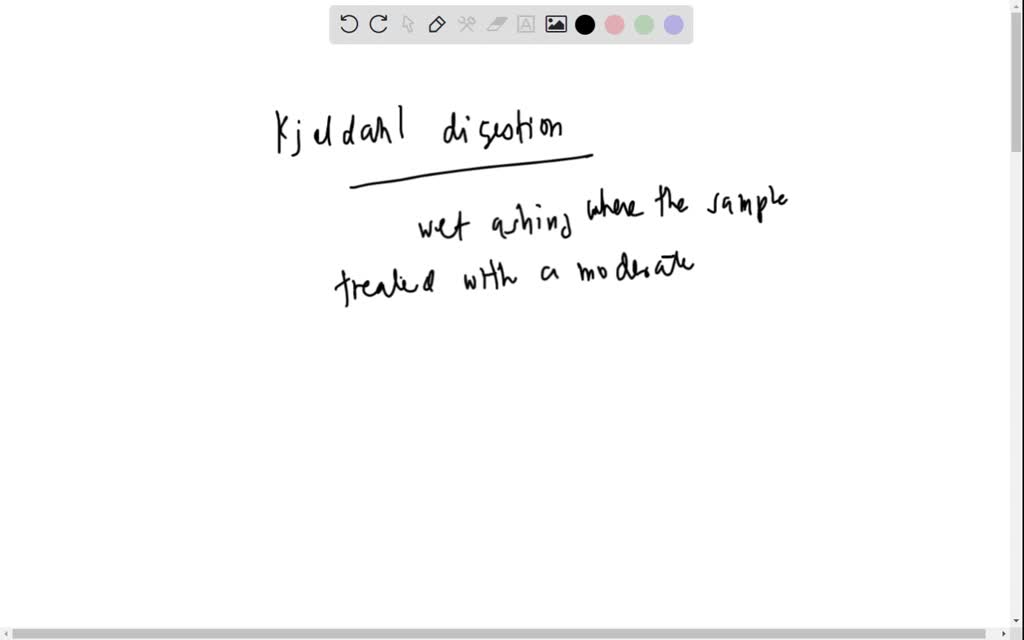 SOLVED II The Kjeldahl method is the most common method for
