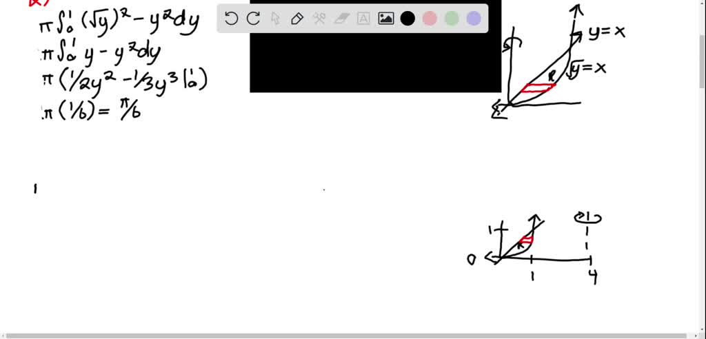 Integration With Rotation SOLVED: 2. Use the method of disks/washers to find the volume of the ...
