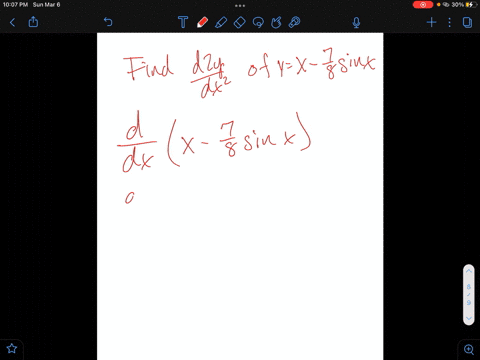 find-d2ydx2-for-the-given-function-yx-78-sinx