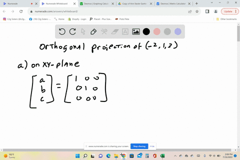 use-matrix-multiplication-to-find-the-orthogonal-projection-of-213-on-a-the-x-y-plane-b-the-x-z-plan-67606
